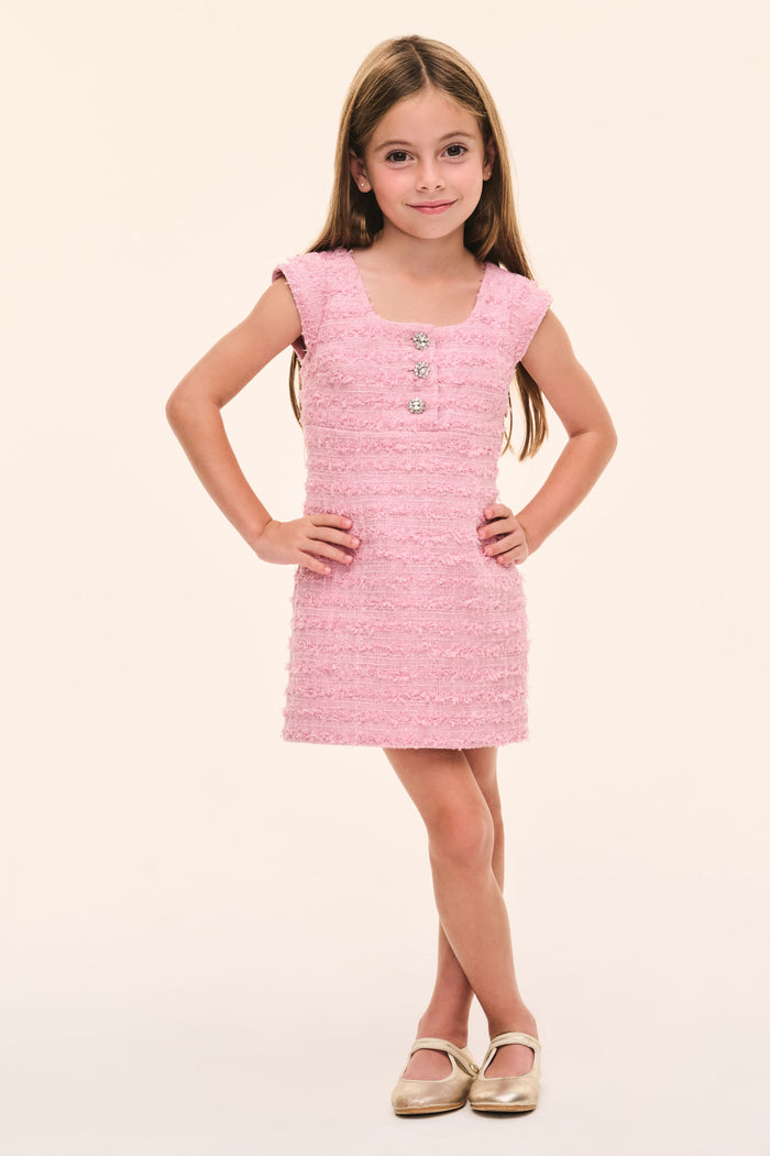 Little Girls Tweed Valentia Dress