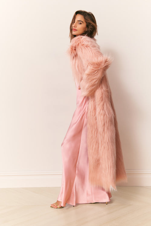 Valia Long Faux Fur Coat