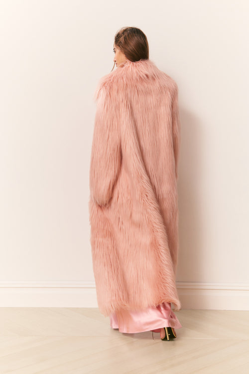Valia Long Faux Fur Coat