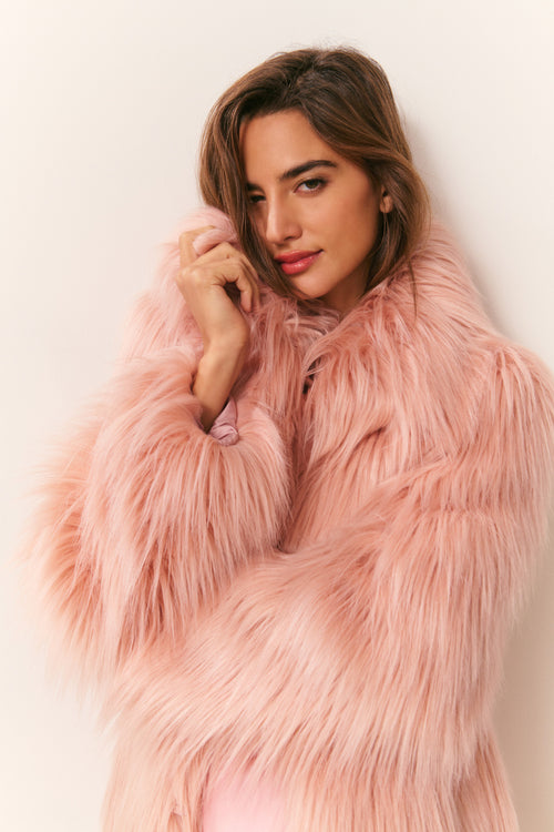 Valia Long Faux Fur Coat