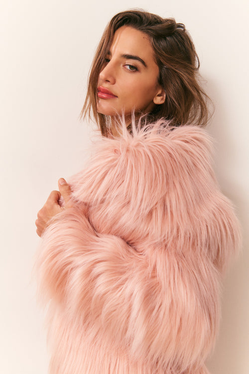 Valia Long Faux Fur Coat