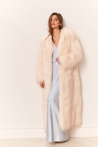 Valia Long Faux Fur Coat