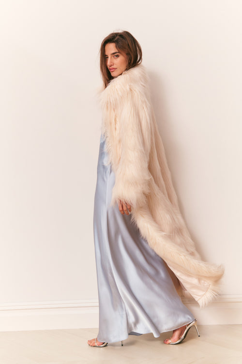Valia Long Faux Fur Coat
