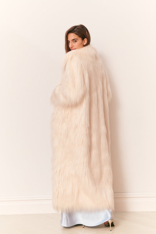 Valia Long Faux Fur Coat