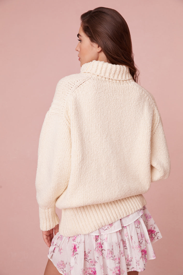 chunky tunic-style pullover
