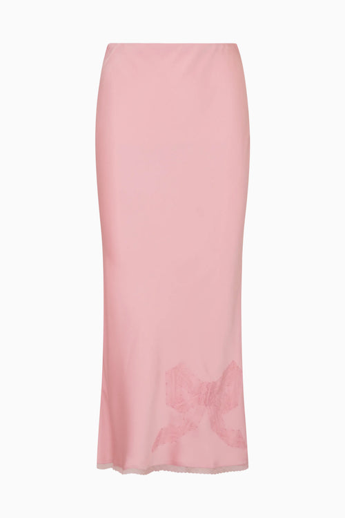 Pink skirt on a white background