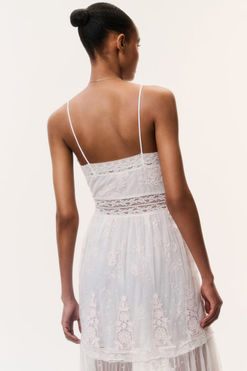 Valmy Embroidered Tulle Maxi Dress