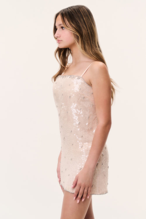 Tween Sequin Velin Dress