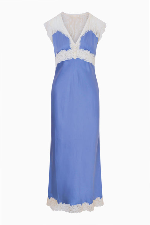 Vella Silk-Blend Lace Maxi Dress