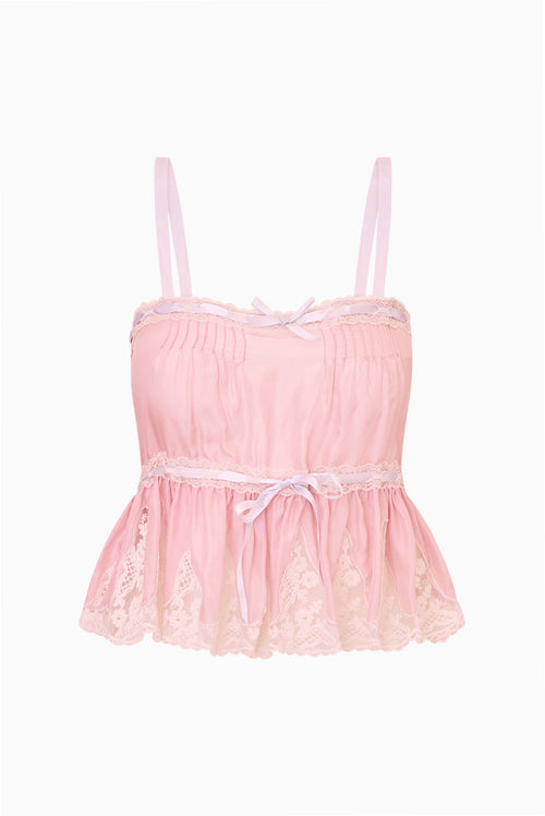 Vesperine Silk Habotai Top