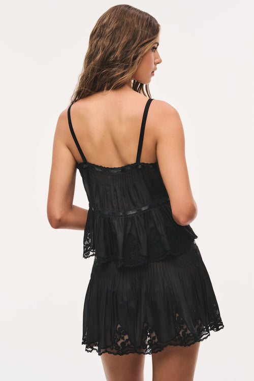 Vesperine Silk Habotai Top