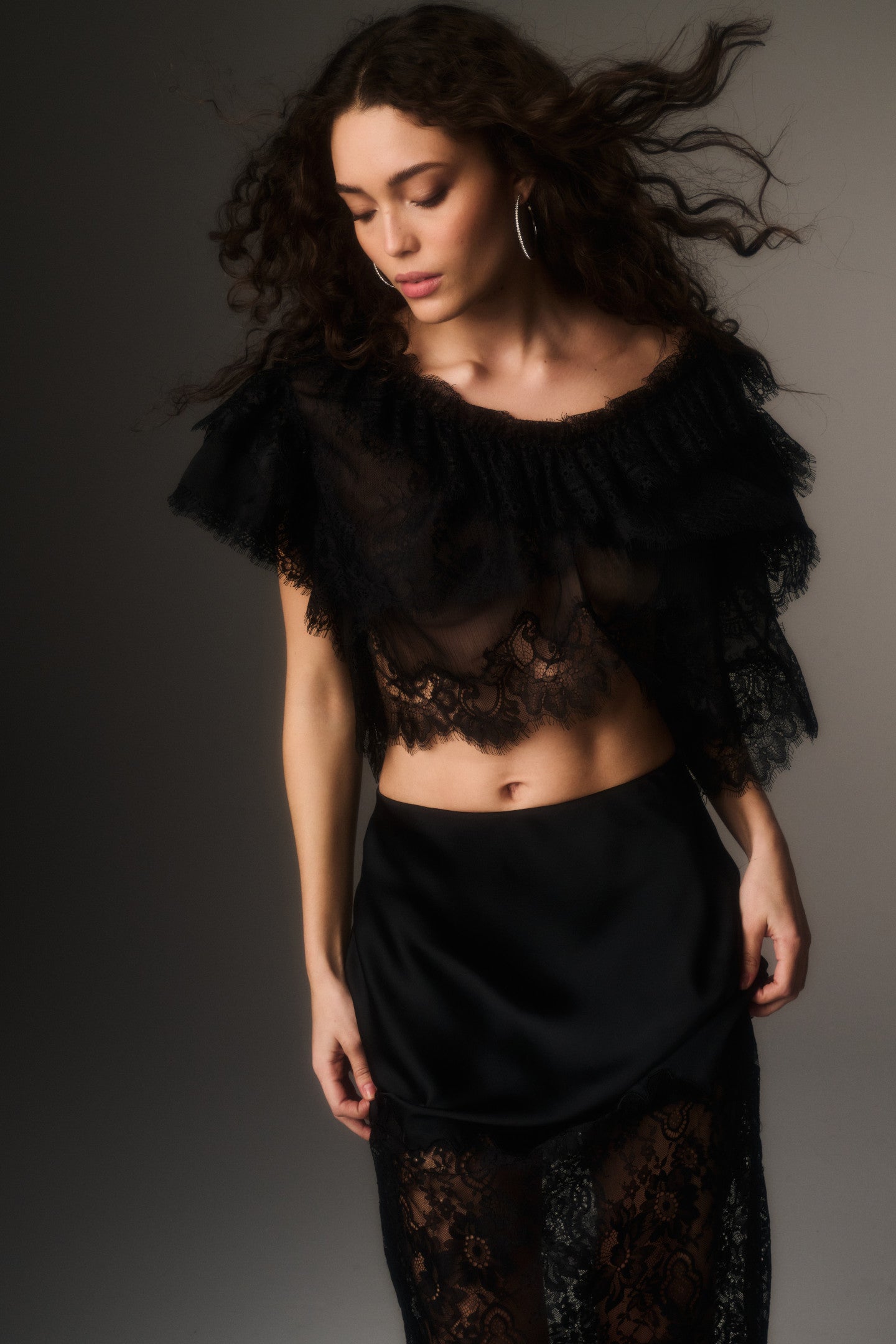 Vienne Lace Chiffon Top | LoveShackFancy.com