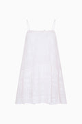 White slip dress on a white background