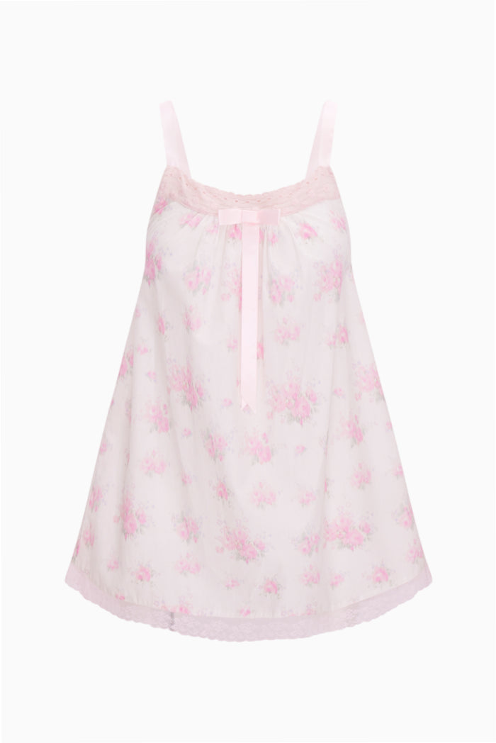 Pink floral dress on a white background - Customized
