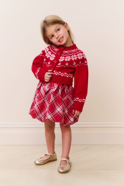 Little Girls Wrenna Fair Isle Cardigan