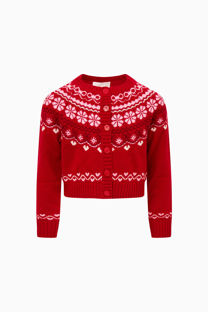 Tween Wrenna Fair Isle Cardigan