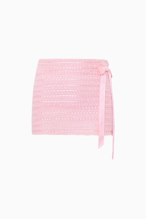 Wyana Woven Cotton Mini Skirt