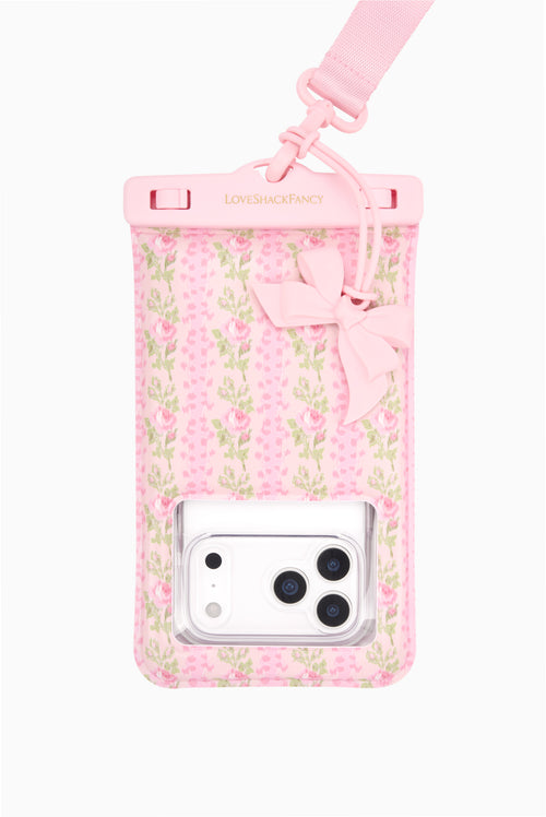 Case-Mate x LoveShackFancy Waterproof Floating Pouch - Large - Blooming Heirloom