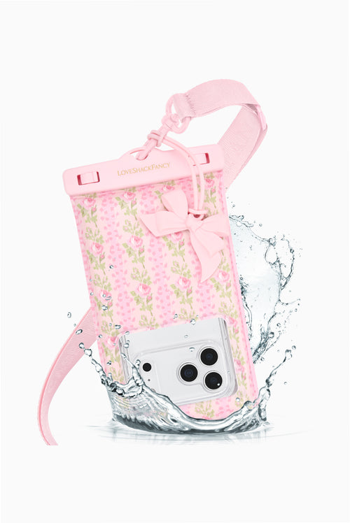 Case-Mate x LoveShackFancy Waterproof Floating Pouch - Large - Blooming Heirloom