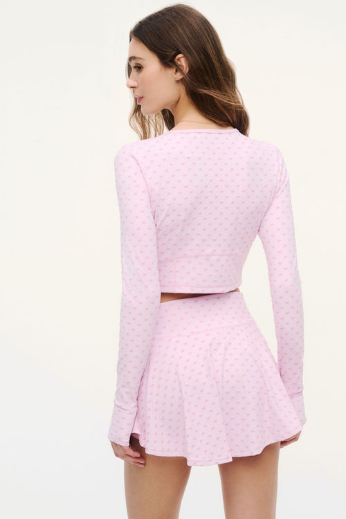 Tiffy Velvet Flock Bow Active Skirt
