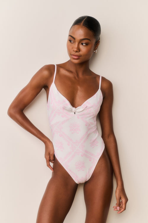 Zyra One-Piece Toile Print Swimsuit