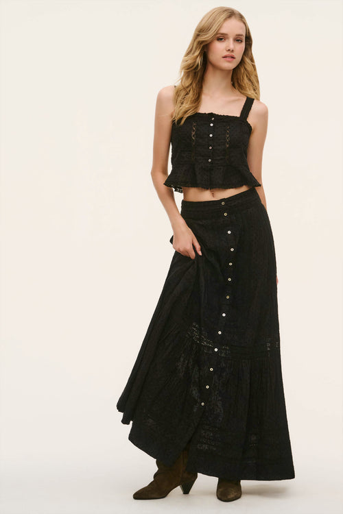 Araminta Cotton Maxi Skirt