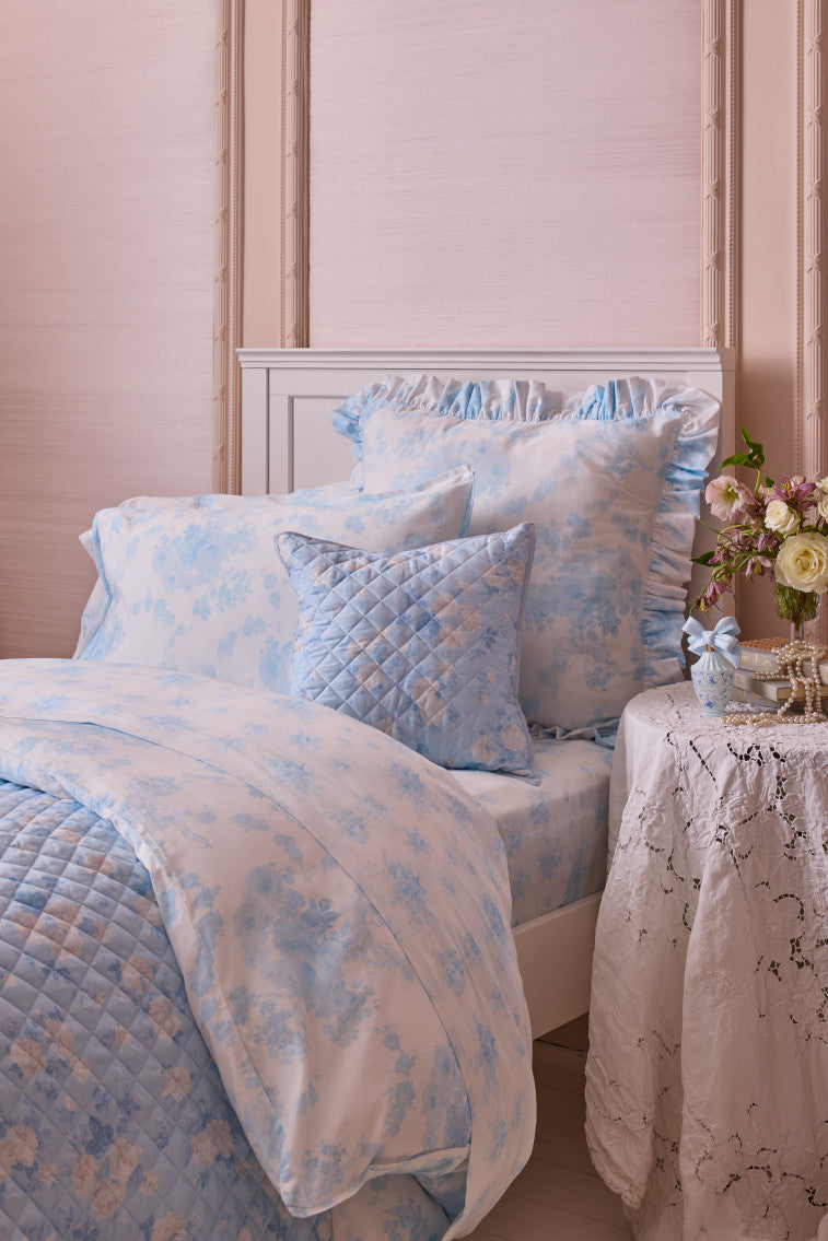 Floral Cotton Sateen Sheet Set