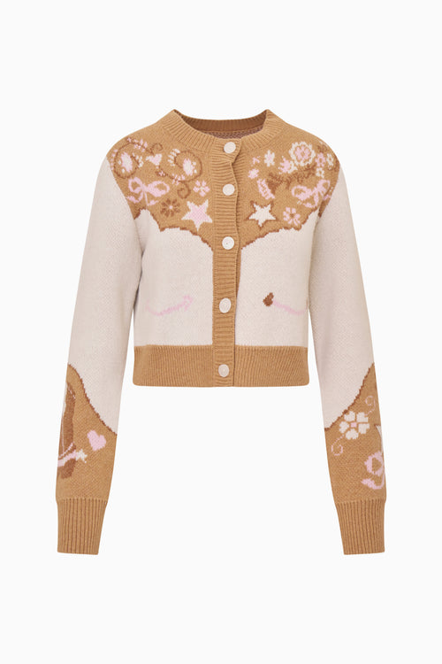 Leyah Wool-Blend Saddle Up Cardigan