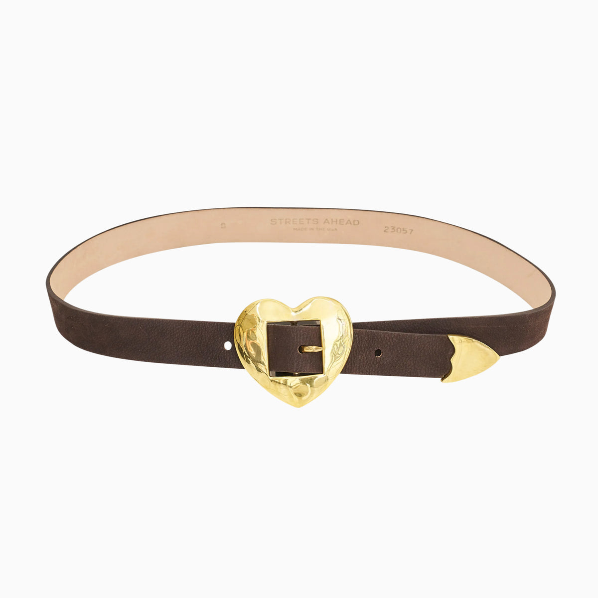 Streets Ahead Gold Heart Belt