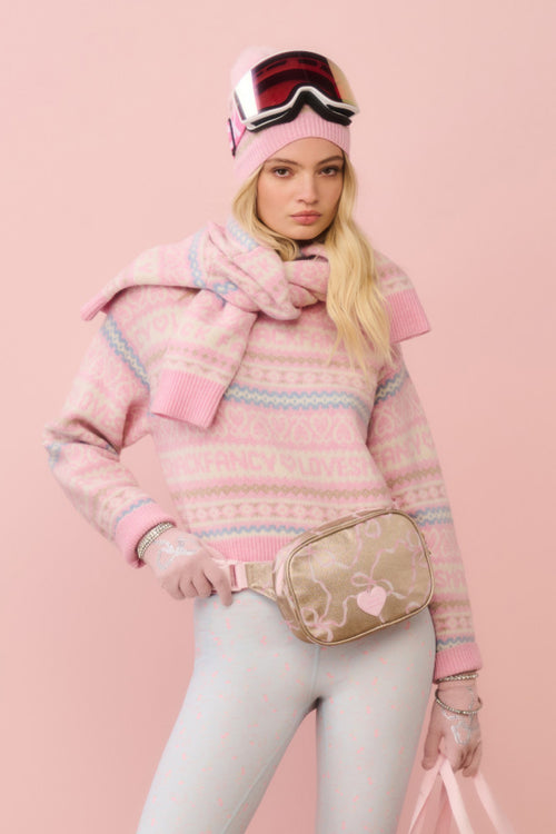 STATE x LoveShackFancy Gold Bennet Large Fanny Pack