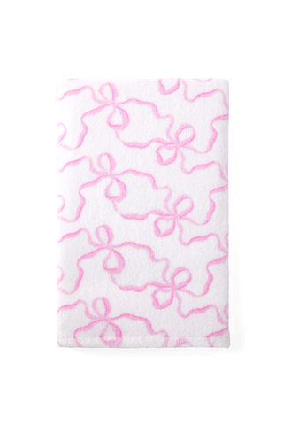 Cotton Bath Towel in Bow Print
