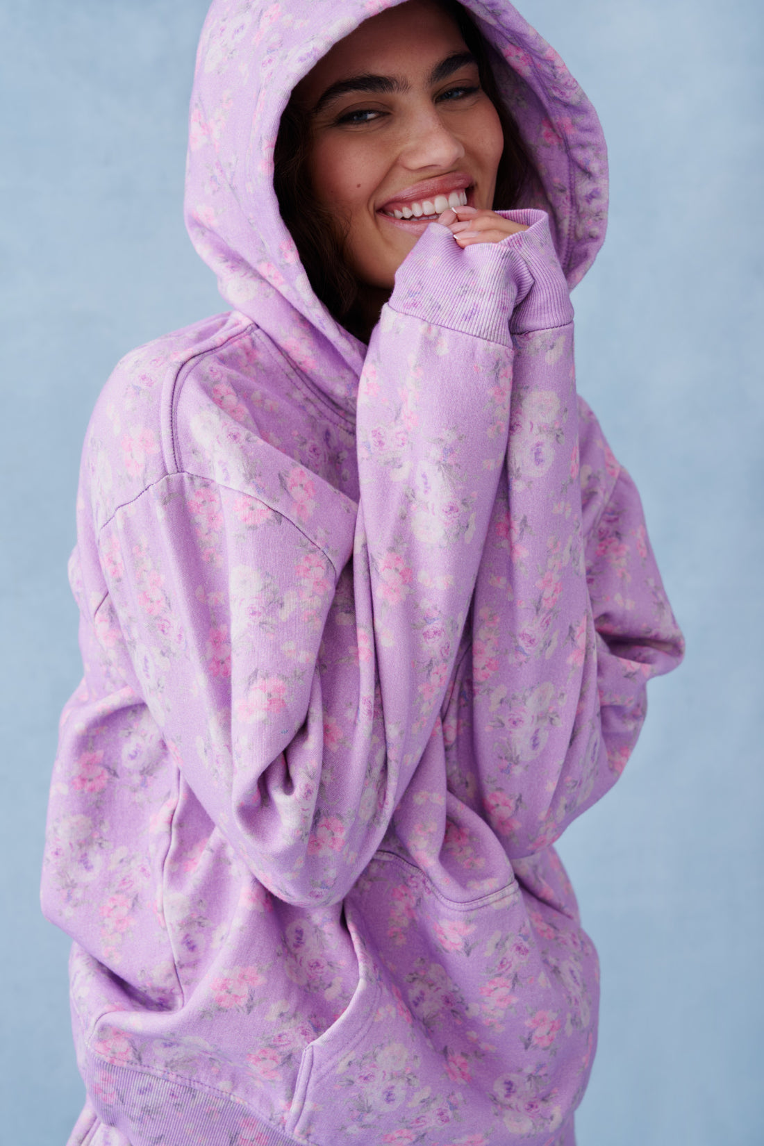 Nacova Heart Doily Fleece Hoodie