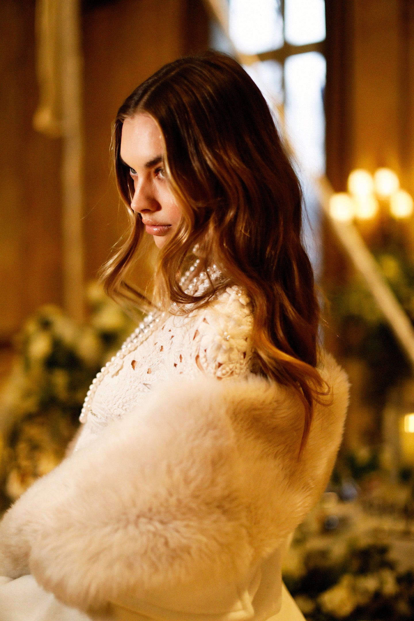 Charla Faux Fur Stole