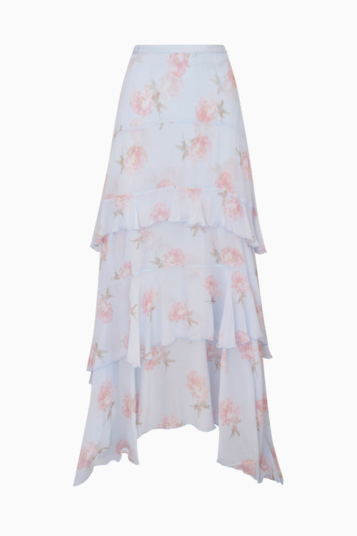 Soleia Floral Chiffon Maxi Skirt
