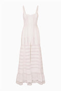White lace dress on a white background