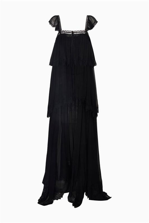 Maralee Silk Chiffon Maxi Dress