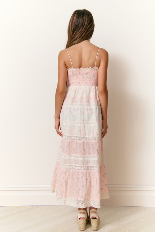 Girls Melander Mixed Print Maxi Dress