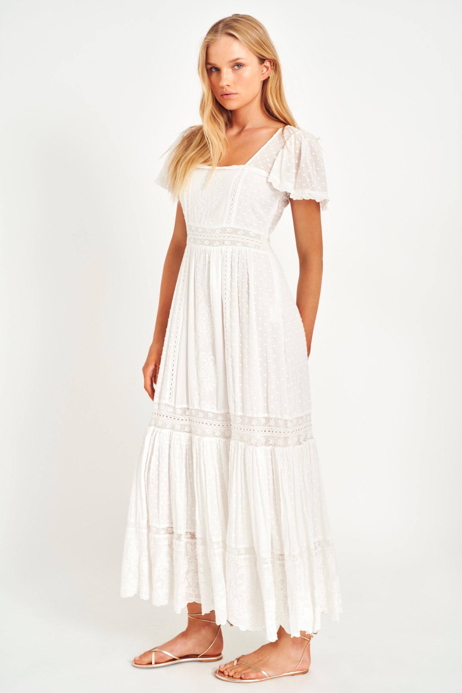 Norma White Midi Dress - Women’s Dresses | LoveShackFancy.com