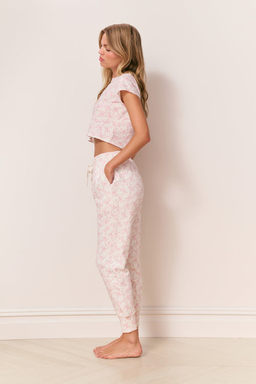 Lolana Floral Cotton Sweatpants