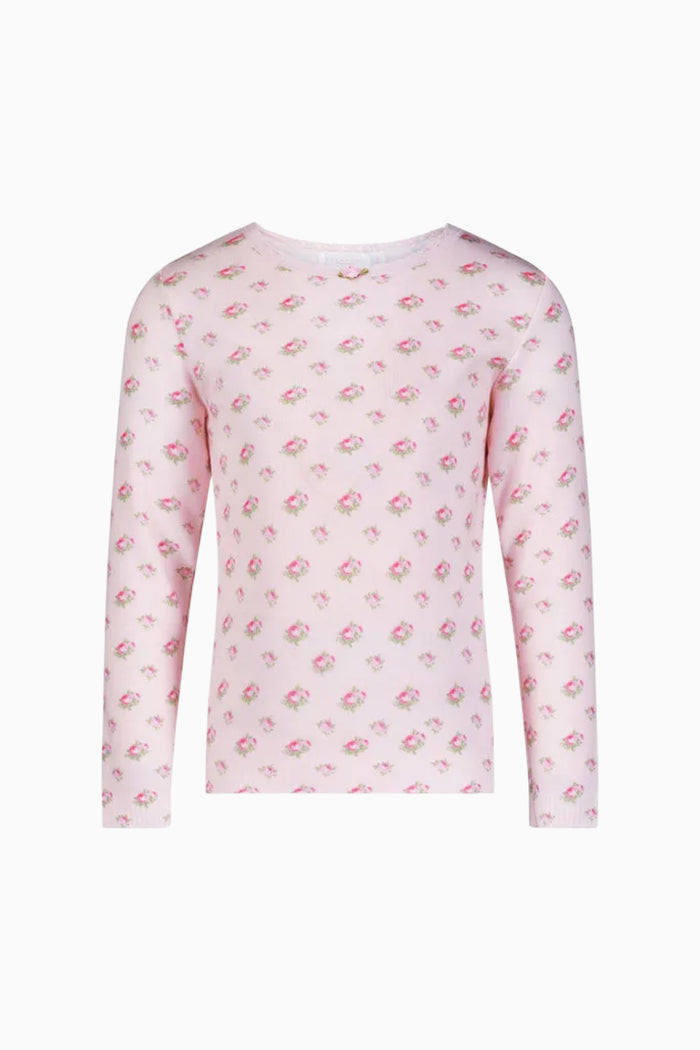 Girls Polka Dot England Long Sleeve Crew