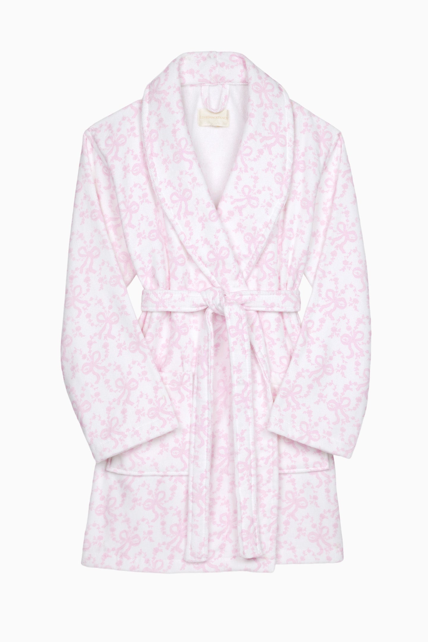 Indie Cotton Bow Print Bath Robe