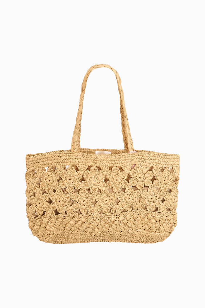 Sharlo Crochet Flower Tote Bag
