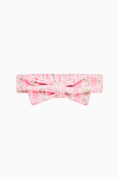 LoveShackFancy Black & White Plaid Bow Headband Headband With Bow- Designer Headbands | LoveShackFancy main image 3