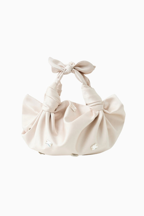 NLA Bejeweled Champagne Knot Bag