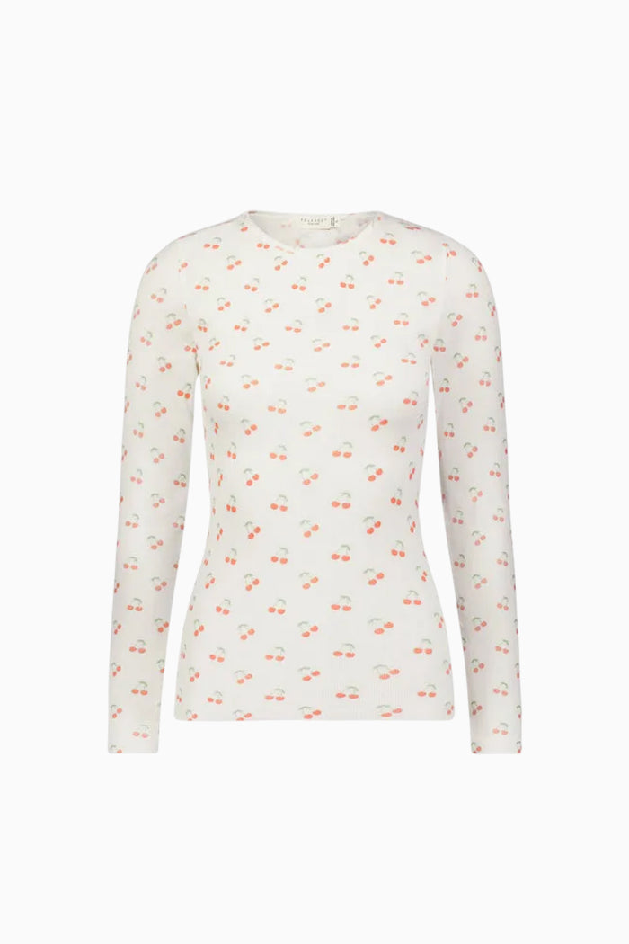 Polka Dot England Val Cherry Top