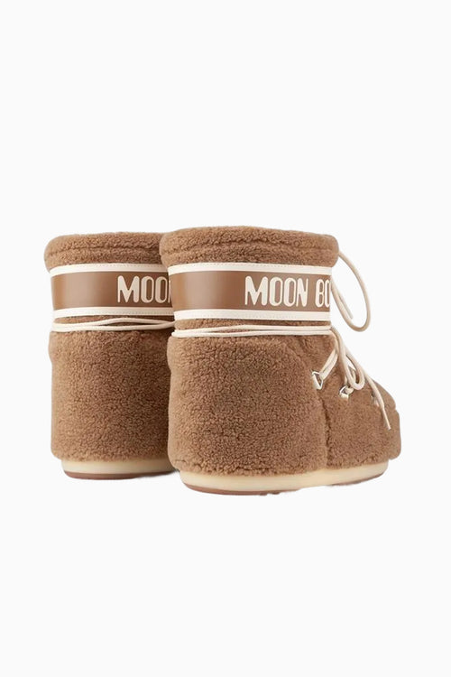 Moon Boot Icon Low Camel Fleece Boots
