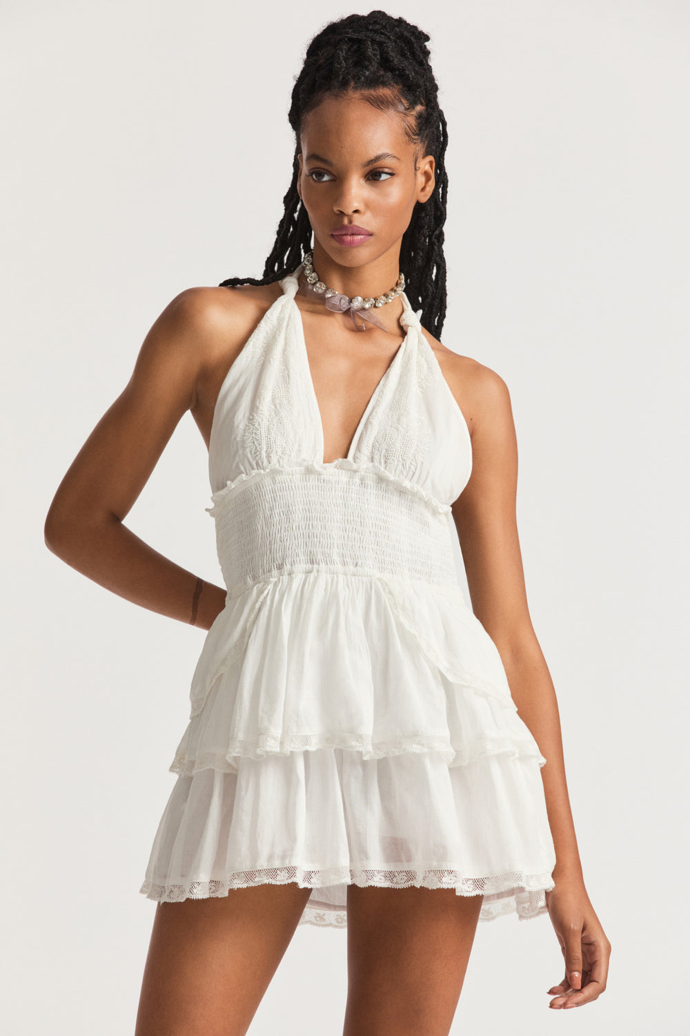 Deserae Halter Neck Mini Dress main image 0