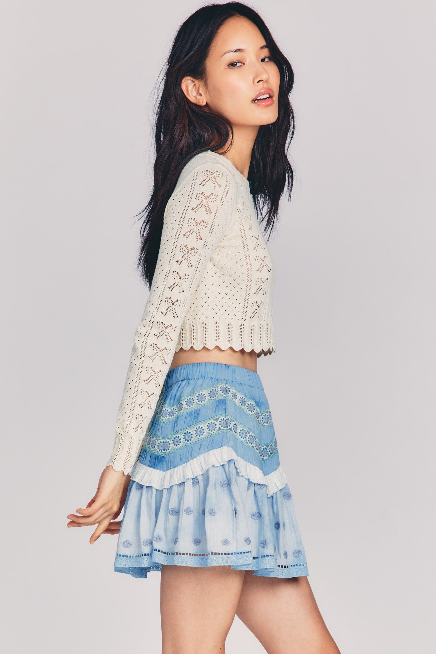 Felice Mini Hand-Dyed Cotton Skirt